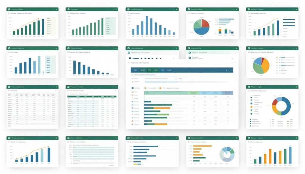 Coleção de planilhas editáveis e templates profissionais de Excel